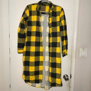 Yellow & Black Plaid Flannel
